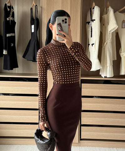 Kleid Yania Braun Ladypolitan ♡