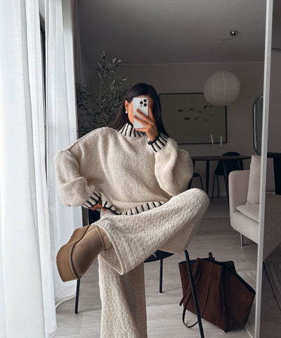Pullover Salma Beige Schwarz Ladypolitan ♡