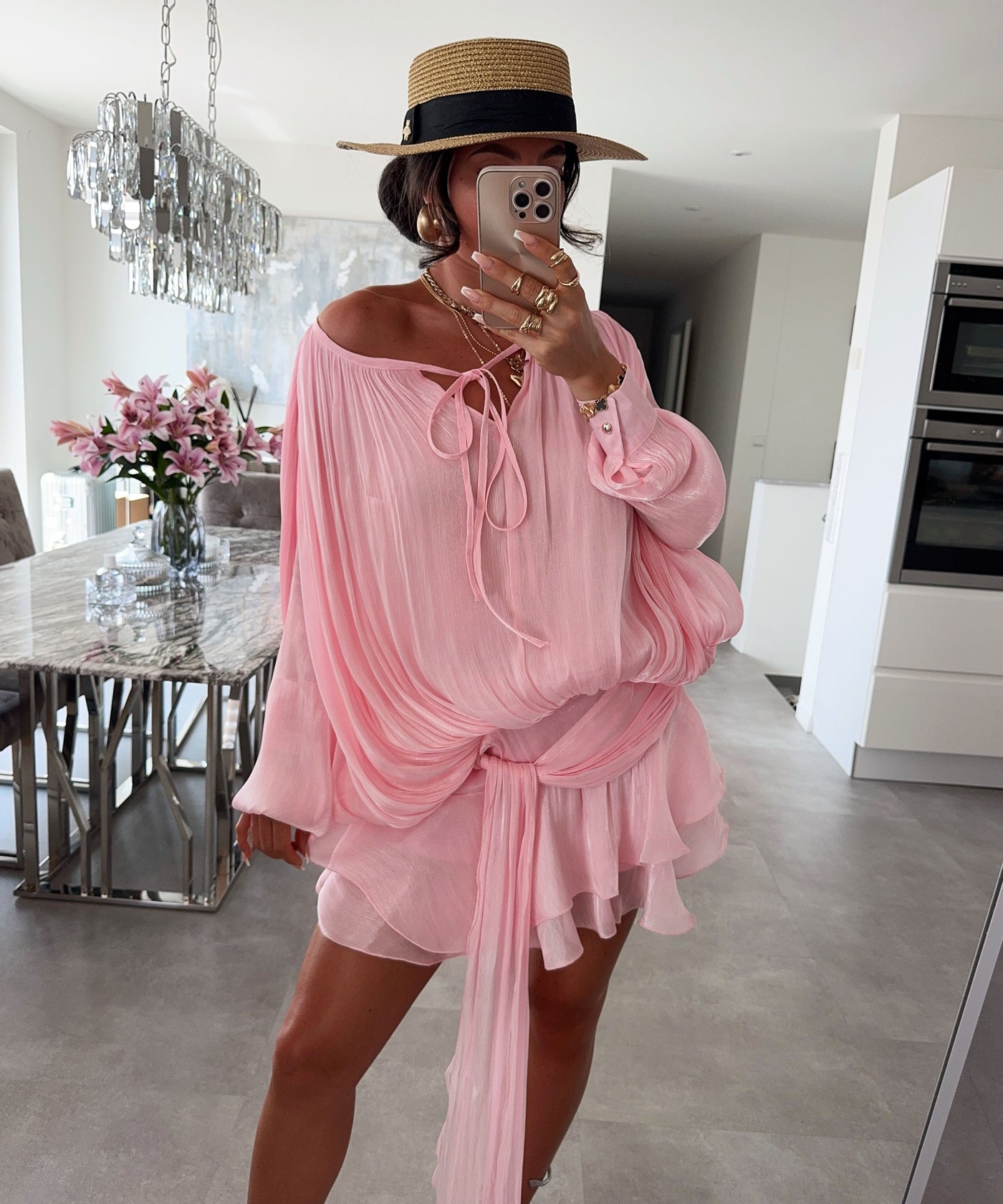 Mini Kleid Laisa Rosa Ladypolitan ♡