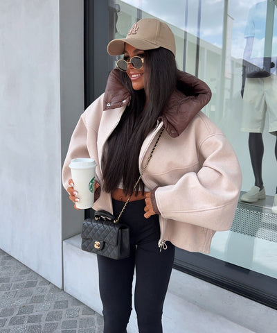 Jacke Filou Taupe Ladypolitan ♡