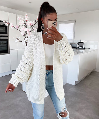 Strickjacke Cloudy weiß  Ladypolitan - Fashion Onlineshop für Damen   