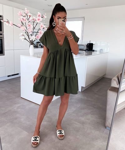 Kleid Lilly Khaki  Ladypolitan - Fashion Onlineshop für Damen   