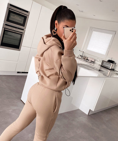 Jogger Set Hanna Beige  Ladypolitan - Fashion Onlineshop für Damen   