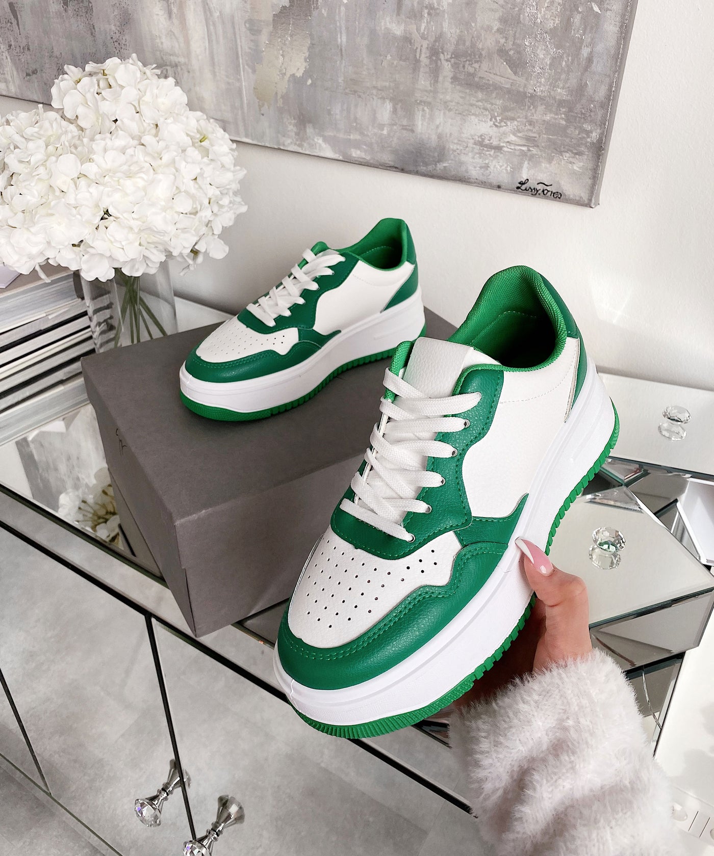 Sneaker Gwendolyn Grün  Ladypolitan - Fashion Onlineshop für Damen   