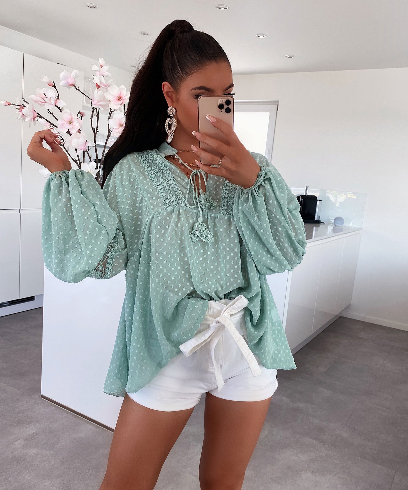 Bluse Paula Mint  Ladypolitan ♡   