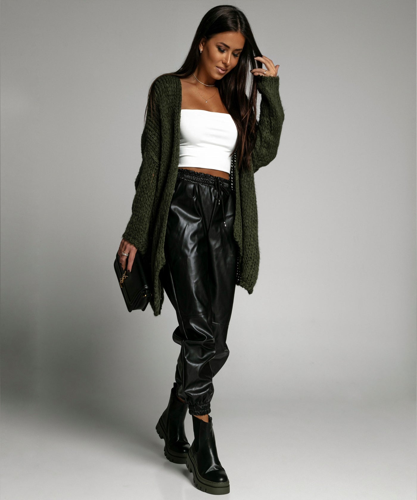Cardigan Aina Khaki  Ladypolitan ♡   