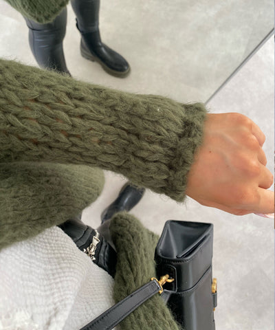Cardigan Aina Khaki  Ladypolitan ♡   