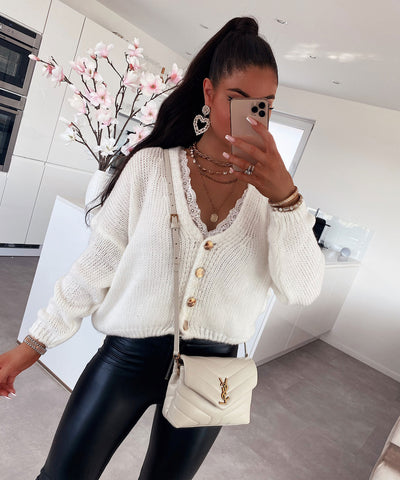 Cardigan Luna Weiß  Ladypolitan ♡   