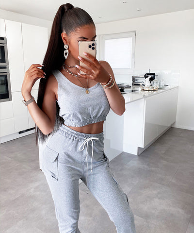 Jogger Set Brilla Grau  Ladypolitan - Fashion Onlineshop für Damen   