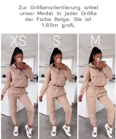Jogger Set Hanna Beige Neu  Ladypolitan - Fashion Onlineshop für Damen   