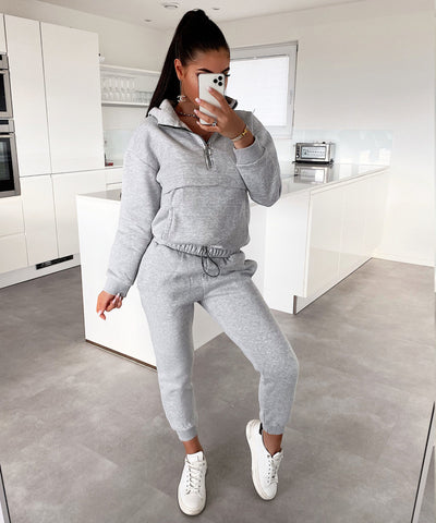 Jogger Set Hanna Grau Neu  Ladypolitan - Fashion Onlineshop für Damen   