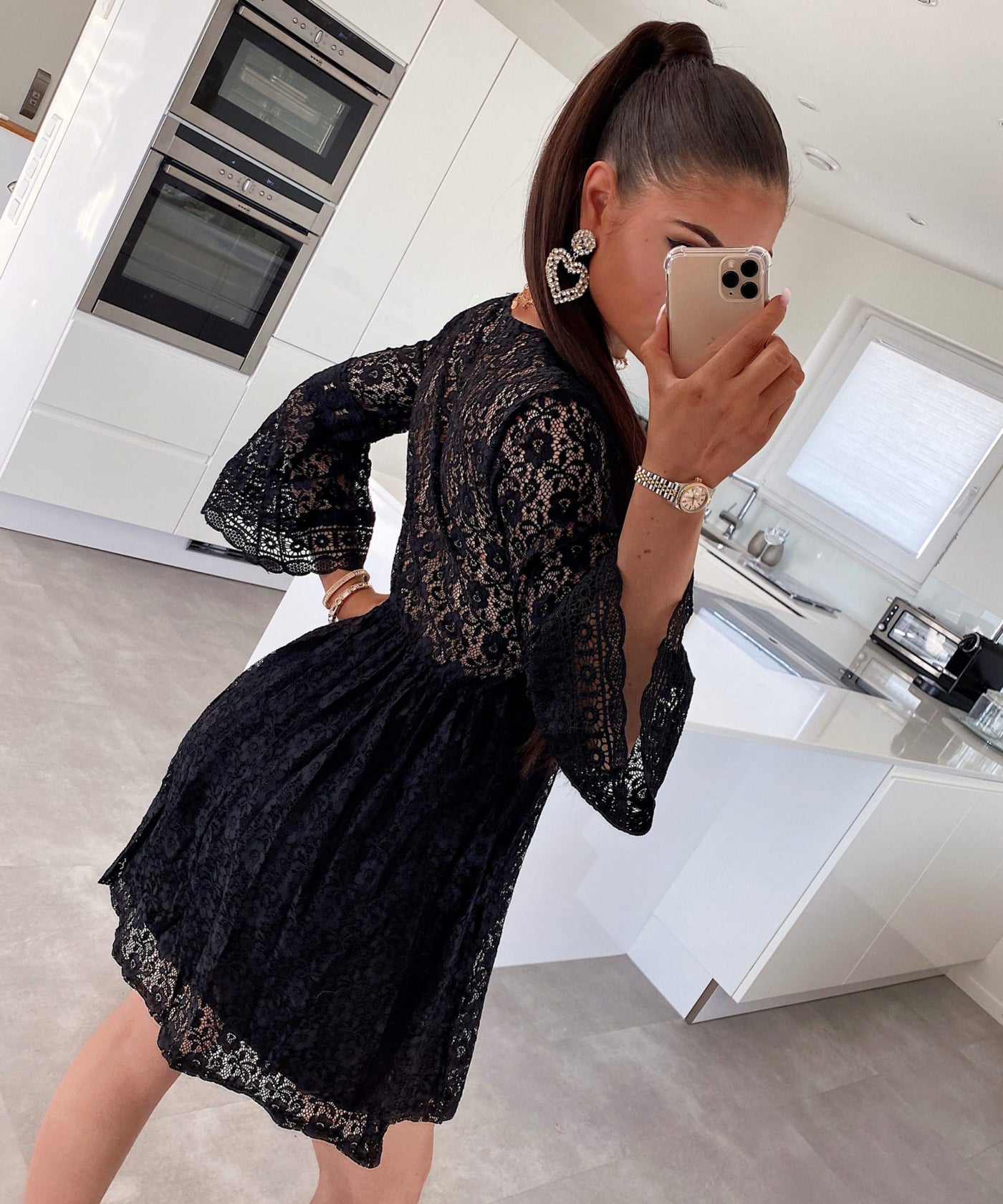 Kleid Caroline Schwarz  Ladypolitan - Fashion Onlineshop für Damen   
