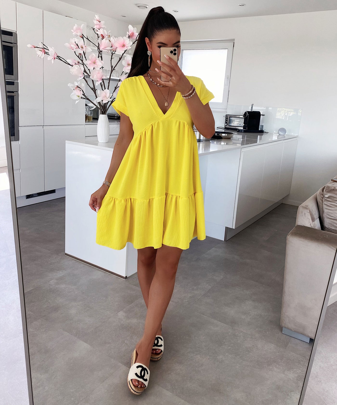Kleid Lilly Gelb  Ladypolitan - Fashion Onlineshop für Damen   