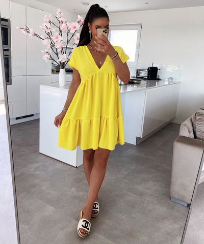 Kleid Lilly Gelb  Ladypolitan - Fashion Onlineshop für Damen   