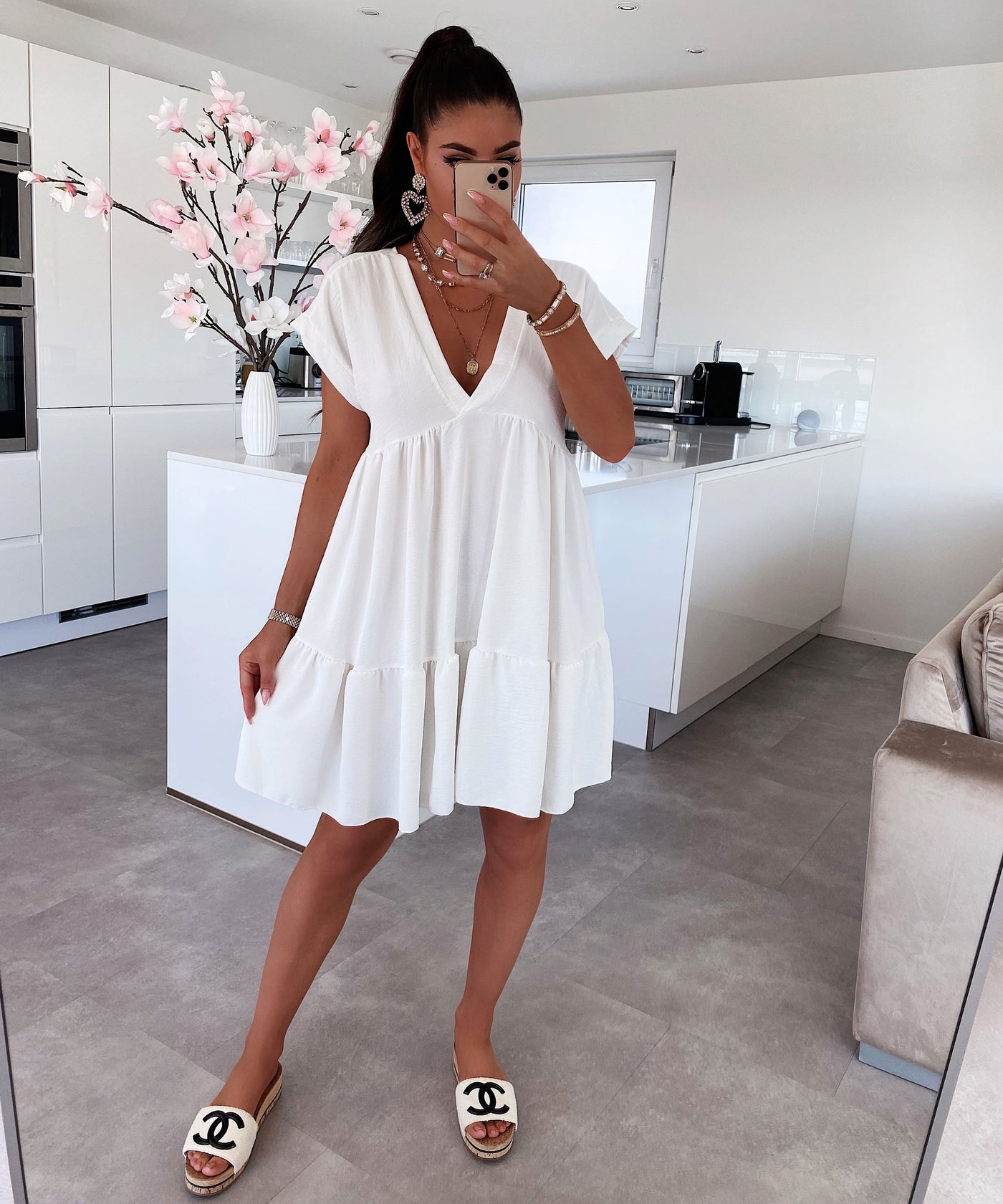 Kleid Lilly Weiß  Ladypolitan - Fashion Onlineshop für Damen   