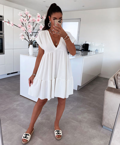 Kleid Lilly Weiß  Ladypolitan - Fashion Onlineshop für Damen   