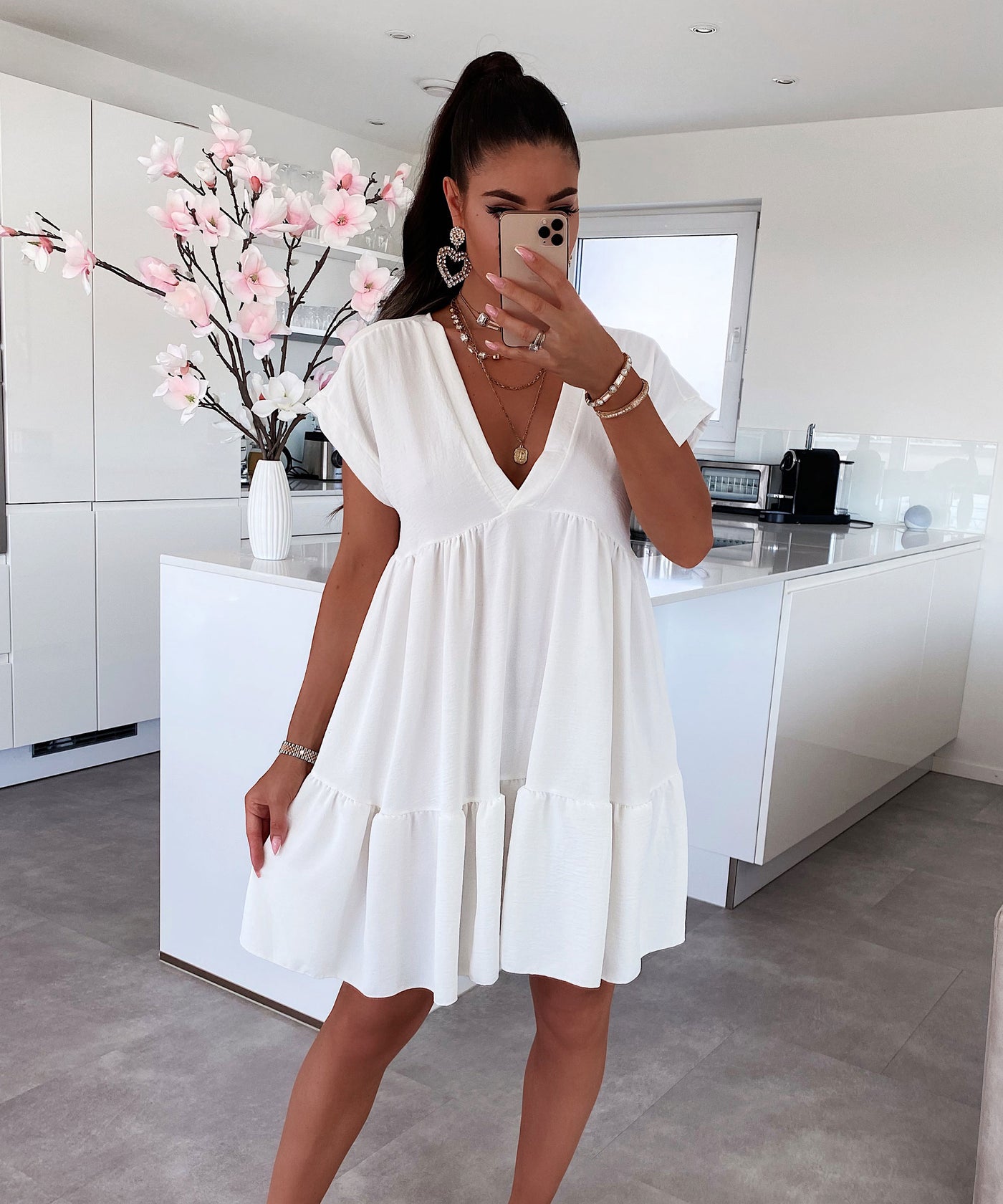 Kleid Lilly Weiß  Ladypolitan - Fashion Onlineshop für Damen   