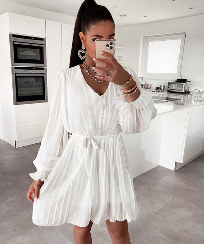 Kleid Ruth Weiß  Ladypolitan - Fashion Onlineshop für Damen   