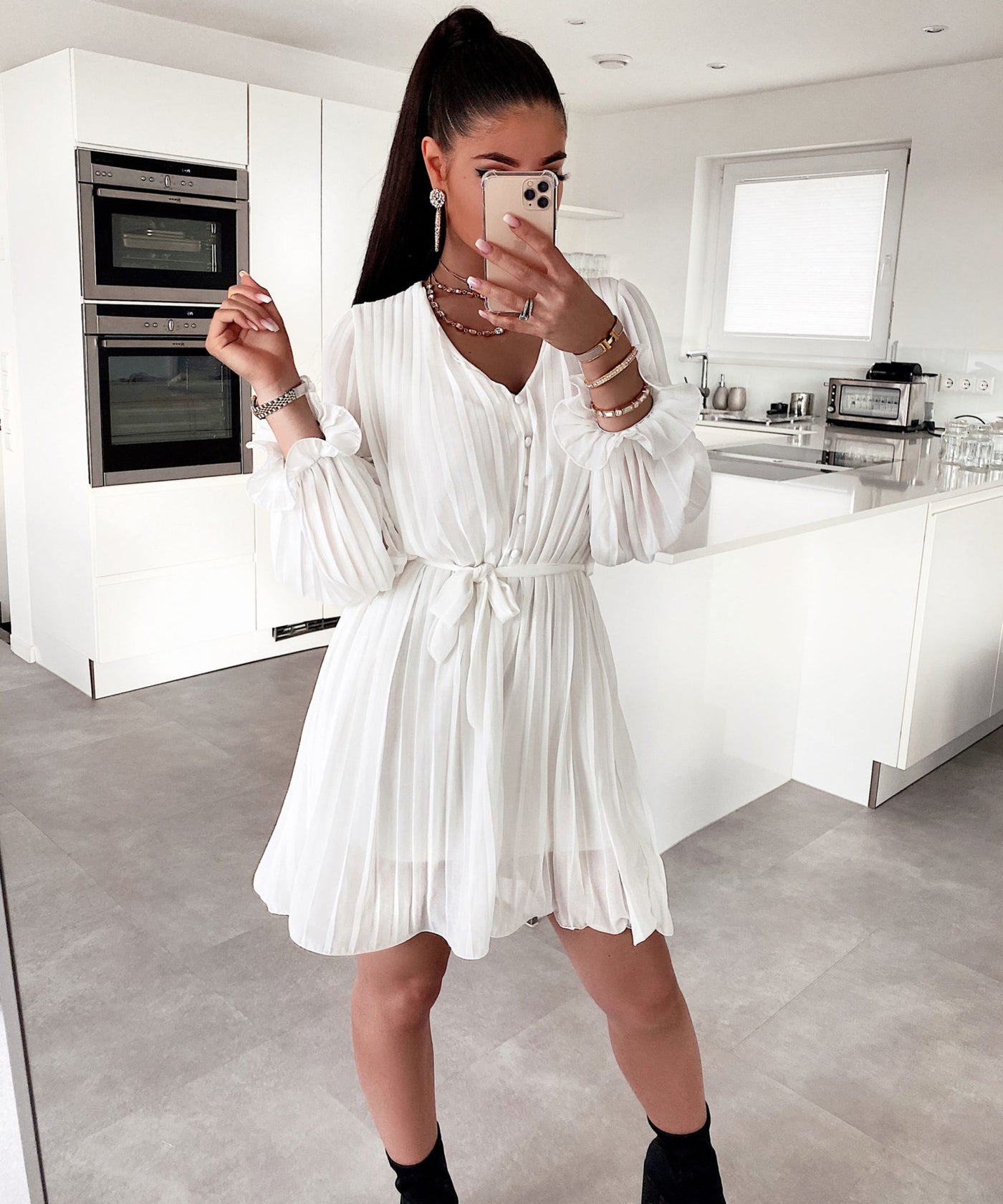 Kleid Ruth Weiß  Ladypolitan - Fashion Onlineshop für Damen   
