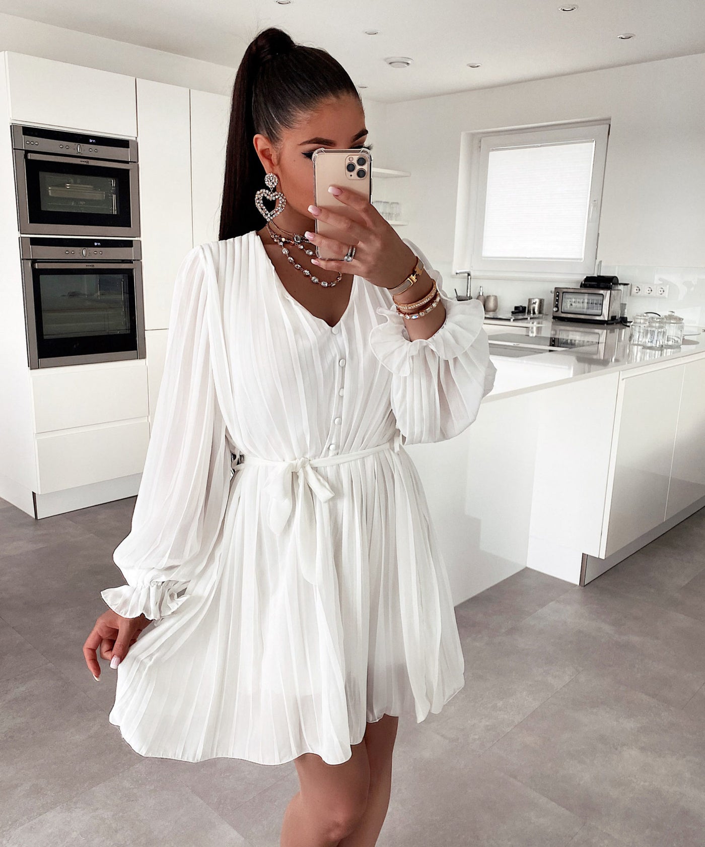 Kleid Ruth Weiß  Ladypolitan - Fashion Onlineshop für Damen   