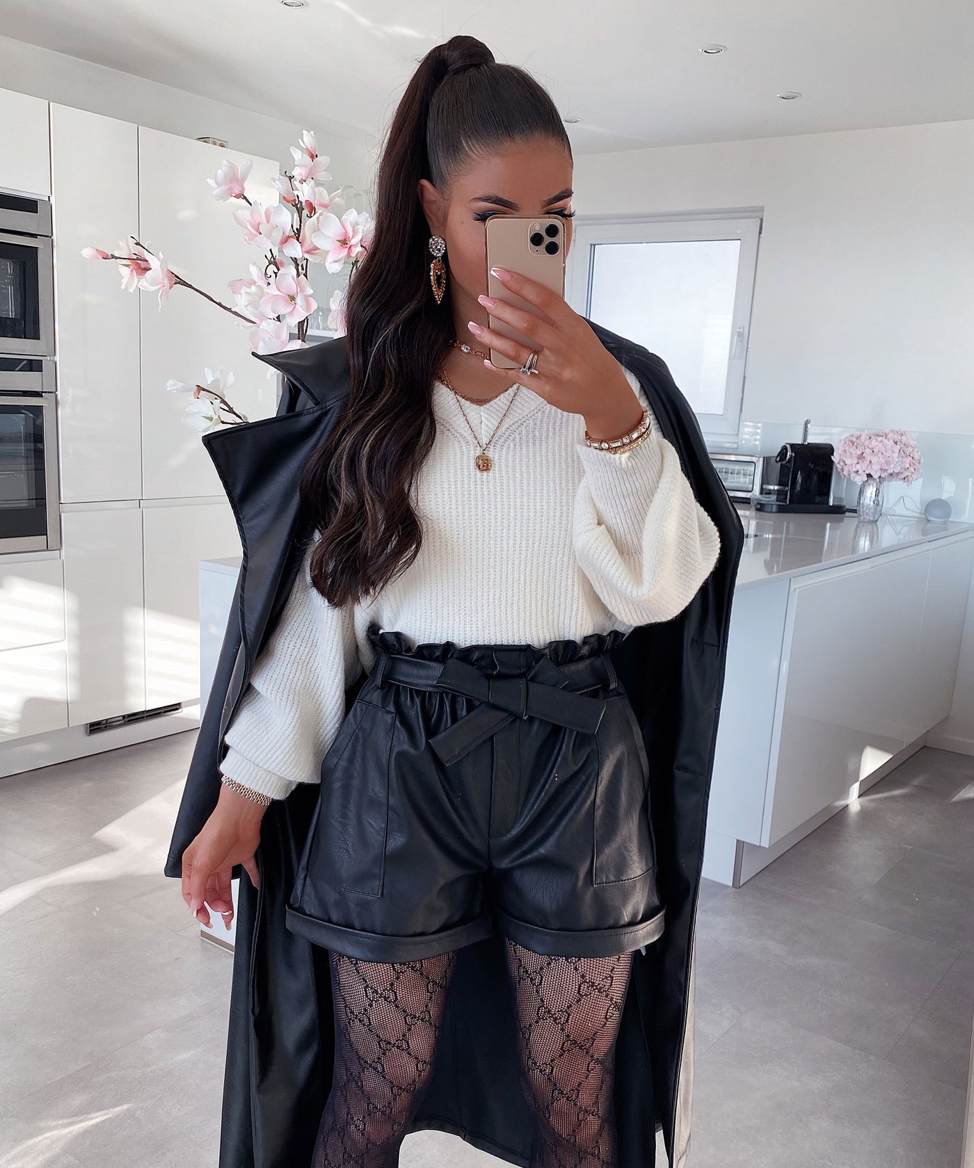Leder Shorts Malaysia Schwarz  Ladypolitan - Fashion Onlineshop für Damen   