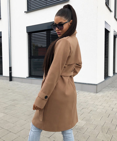 Mantel Amber Braun  Ladypolitan - Fashion Onlineshop für Damen   
