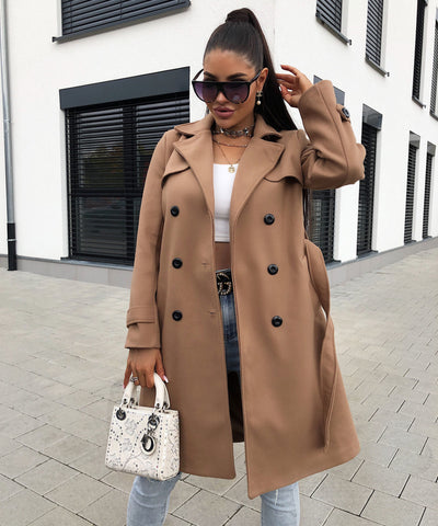 Mantel Amber Braun  Ladypolitan - Fashion Onlineshop für Damen   