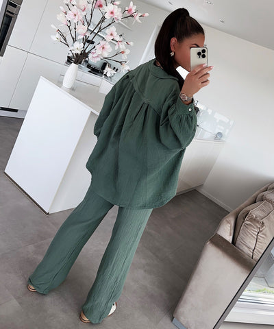 Musselin Set Violeta Khaki  Ladypolitan ♡   