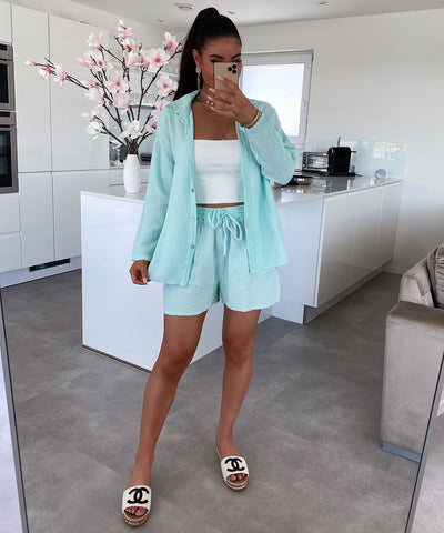 Musselin Shorts Mint  Ladypolitan ♡   