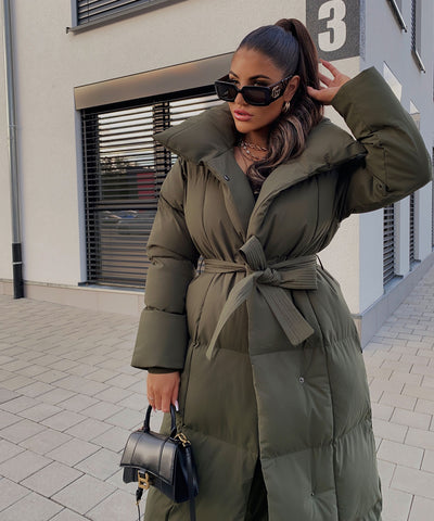 Oversize Parka Kyleih Khaki  Ladypolitan - Fashion Onlineshop für Damen   
