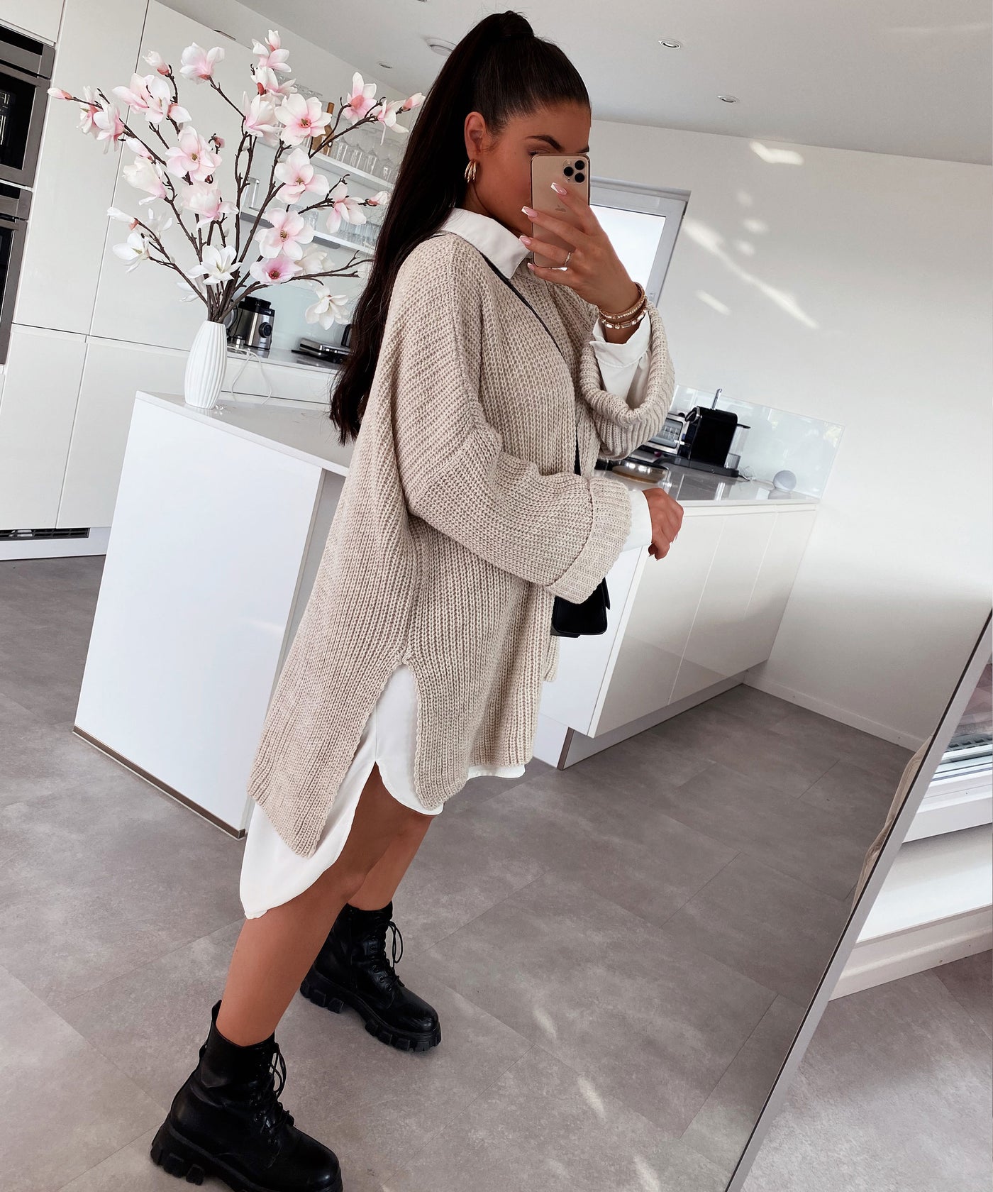 Oversize Pullover Elsa Beige  Ladypolitan ♡   