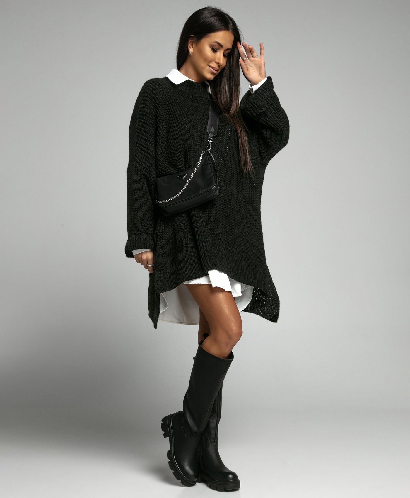 Oversize Pullover Elsa Schwarz  Ladypolitan ♡   
