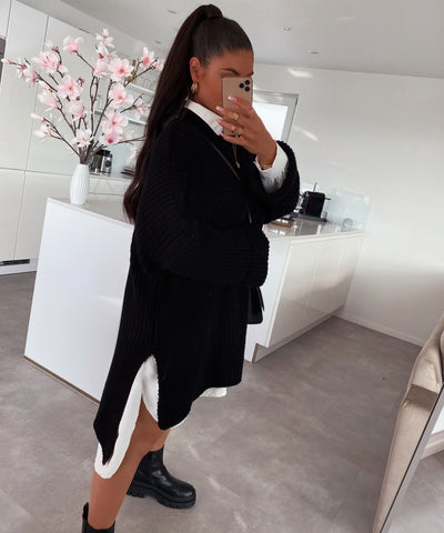 Oversize Pullover Elsa Schwarz  Ladypolitan ♡   