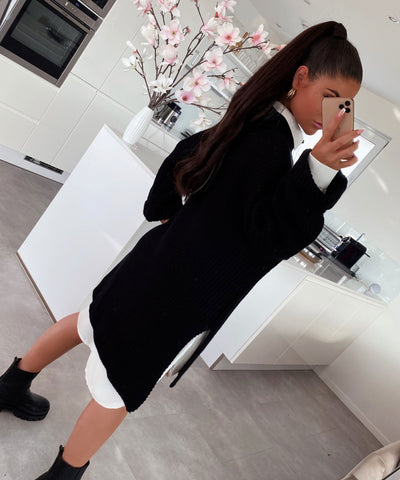 Oversize Pullover Elsa Schwarz  Ladypolitan ♡   