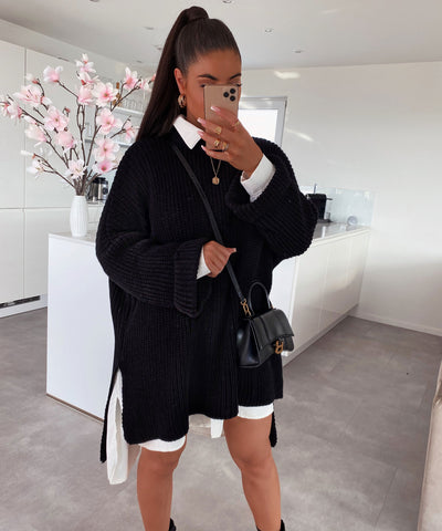 Oversize Pullover Elsa Schwarz  Ladypolitan ♡   