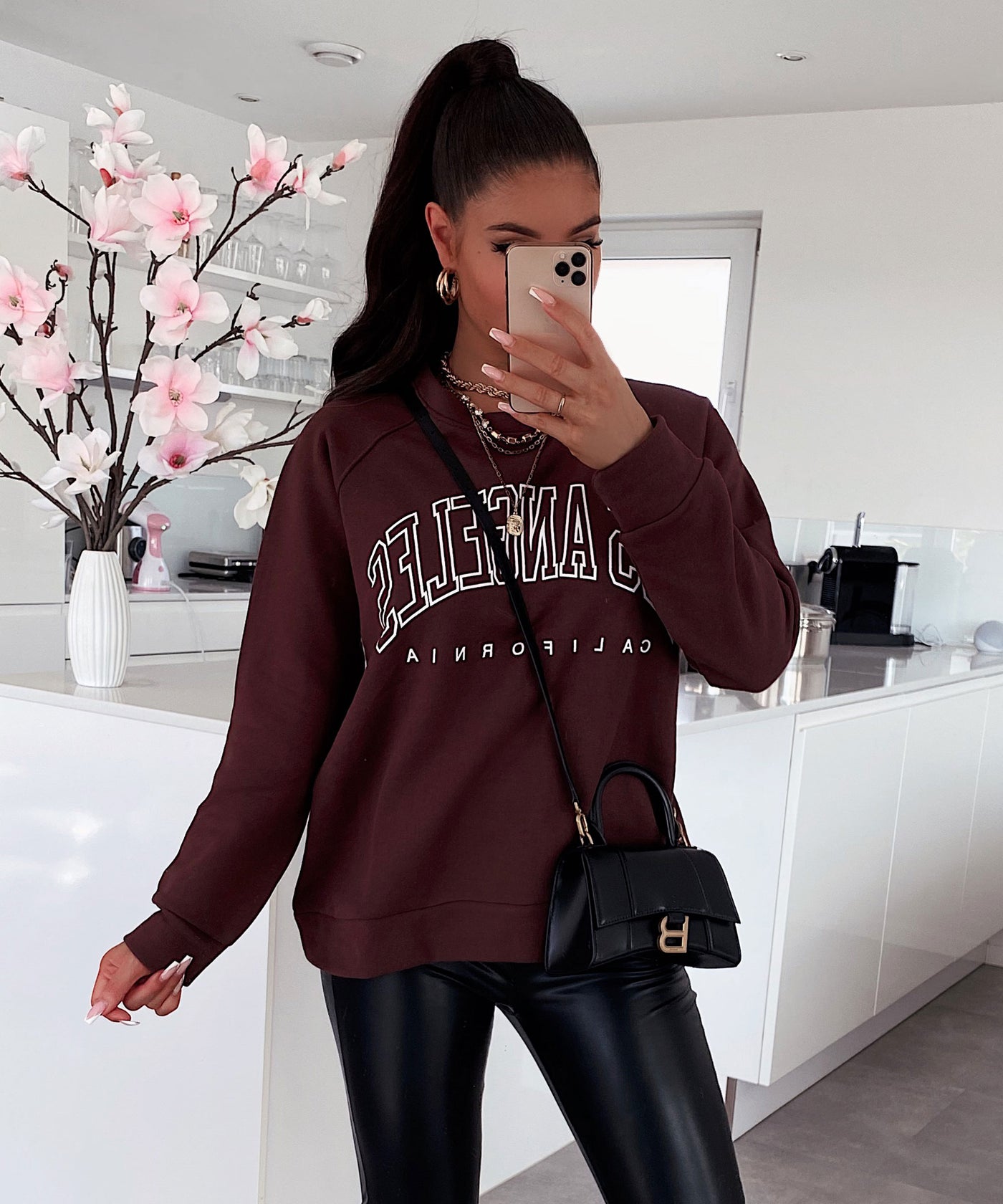 Pullover Los Angeles Braun  Ladypolitan ♡   
