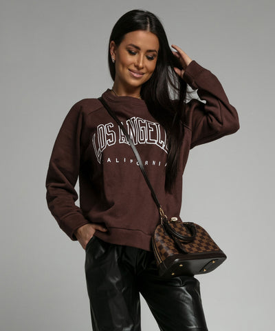 Pullover Los Angeles Braun  Ladypolitan ♡   