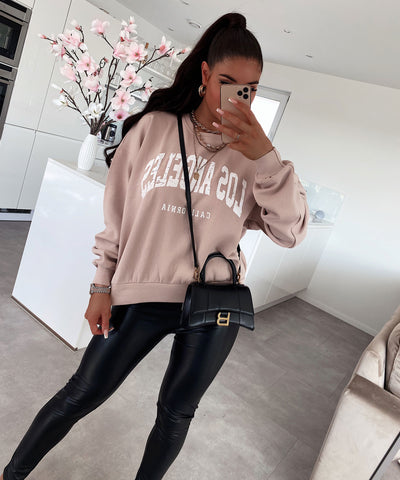 Pullover Vintage LA Beige  Ladypolitan ♡   