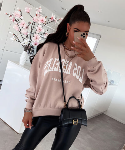 Pullover Vintage LA Beige  Ladypolitan ♡   