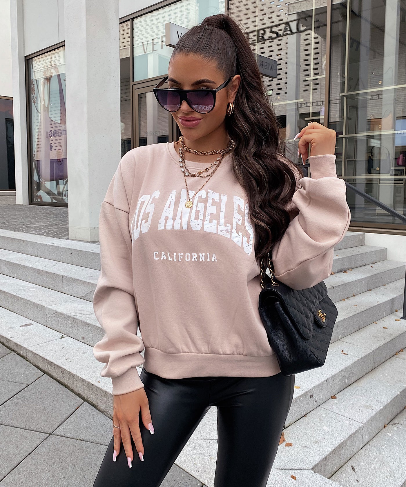 Pullover Vintage LA Beige  Ladypolitan ♡   