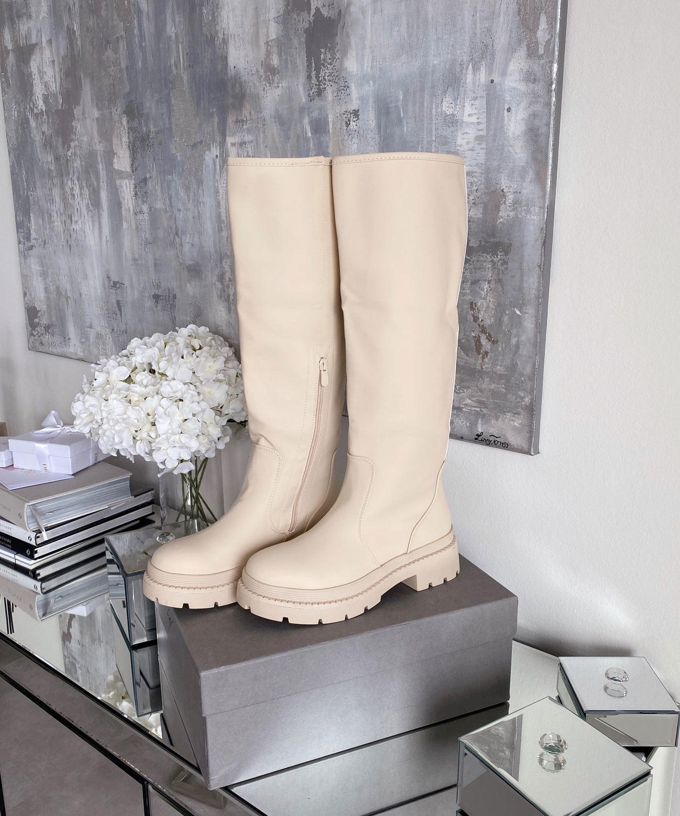 Stiefel Margot Beige  Ladypolitan - Fashion Onlineshop für Damen   