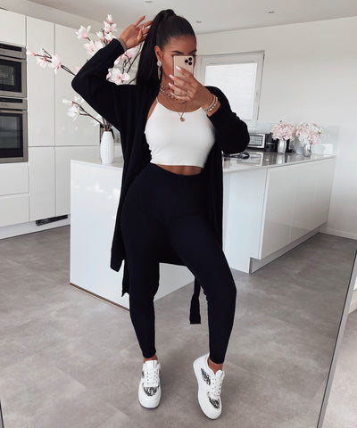 Strick Set Selah Schwarz  Ladypolitan - Fashion Onlineshop für Damen   