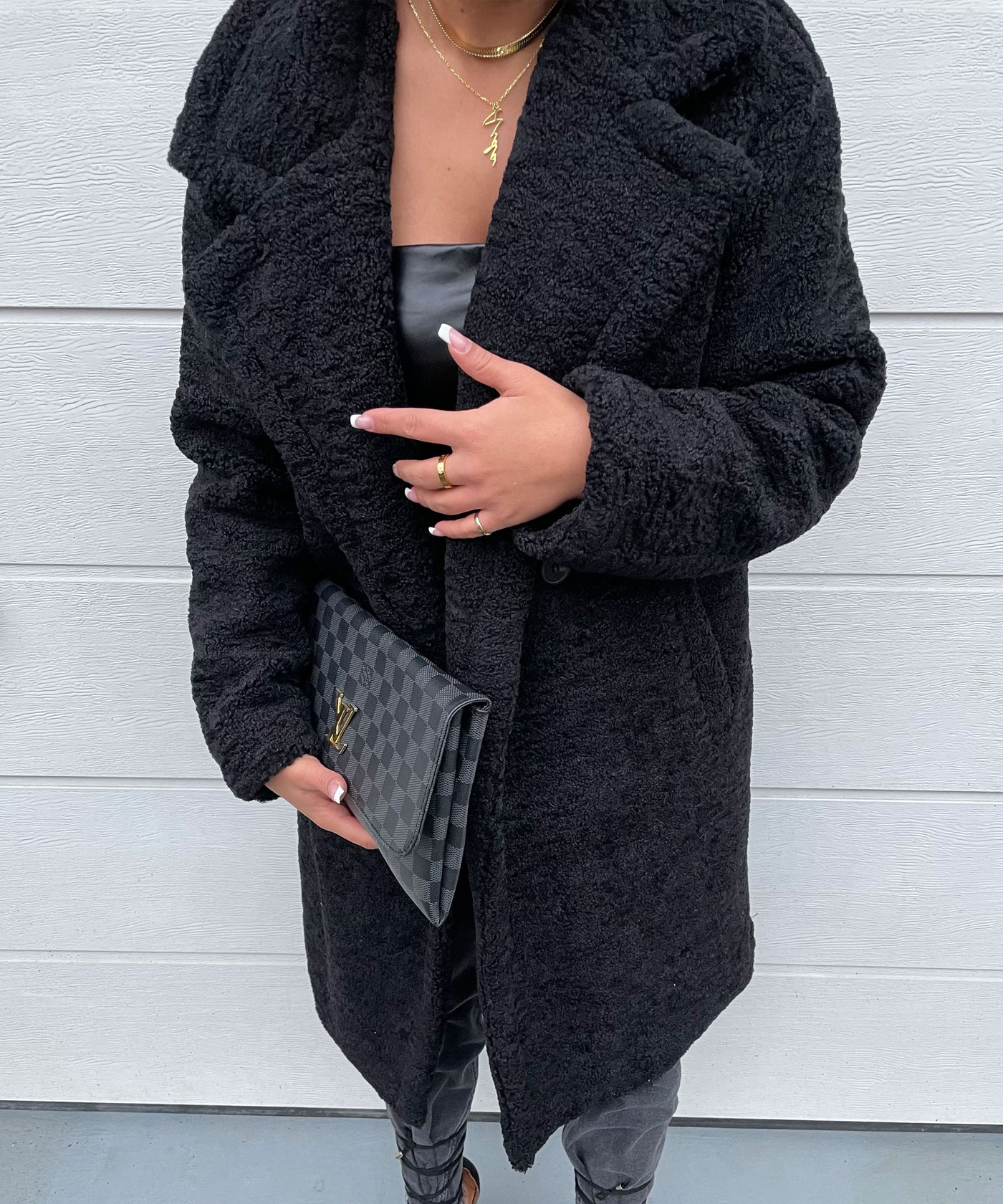 Teddymantel Schwarz  Ladypolitan - Fashion Onlineshop für Damen   
