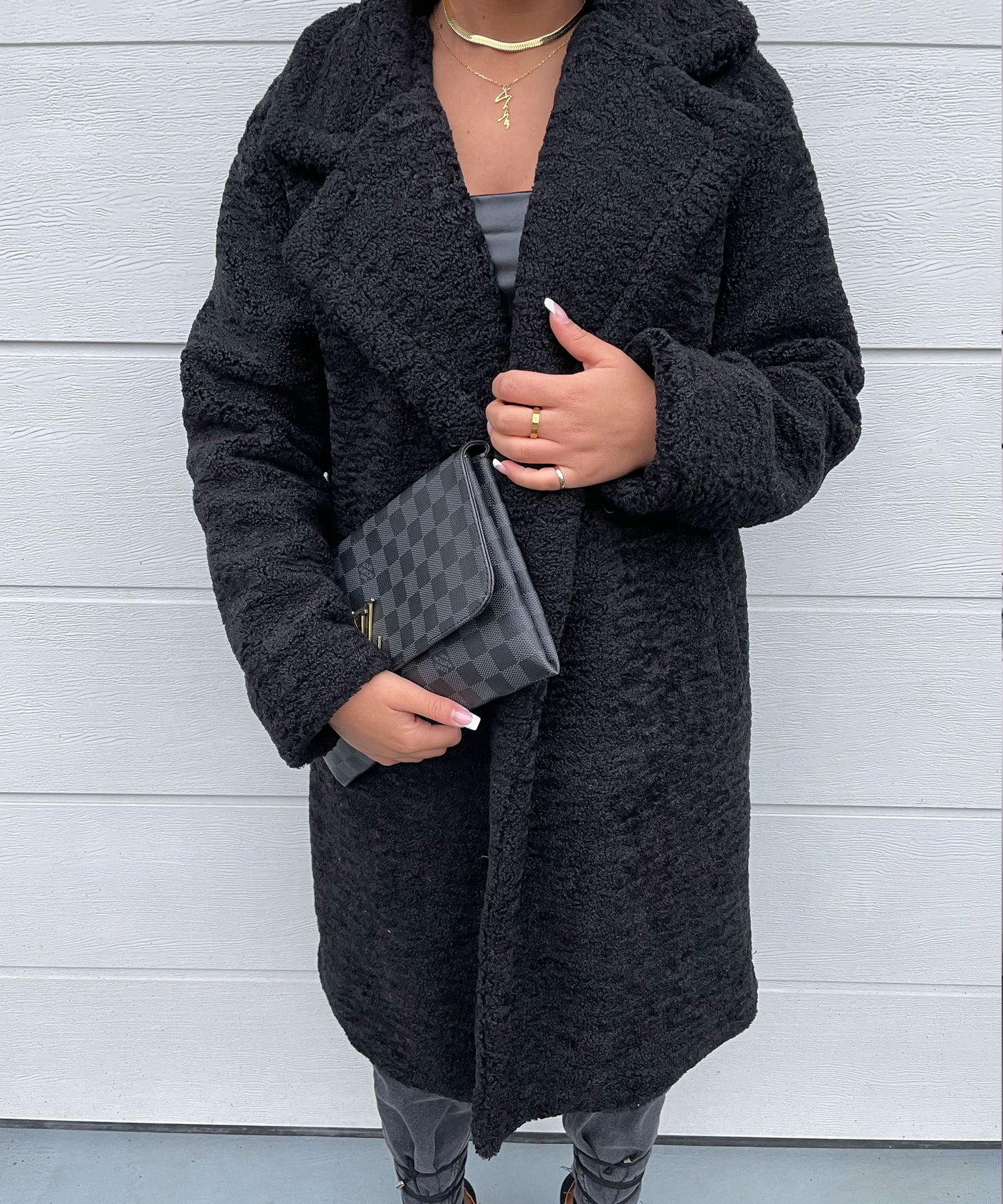 Teddymantel Schwarz  Ladypolitan - Fashion Onlineshop für Damen   