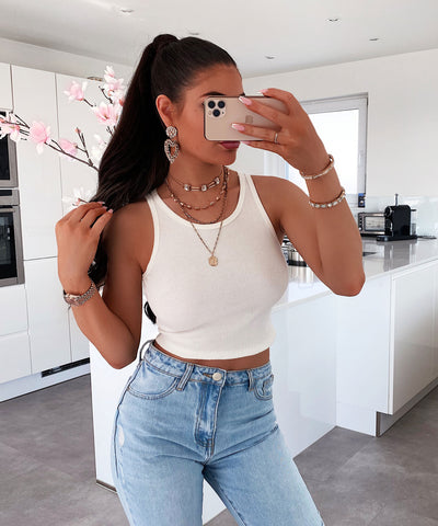 Top Chamie Weiß  Ladypolitan - Fashion Onlineshop für Damen   