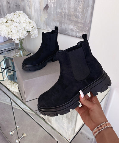 WILDLEDER BOOTS TATUM  Schwarz  Ladypolitan - Fashion Onlineshop für Damen   