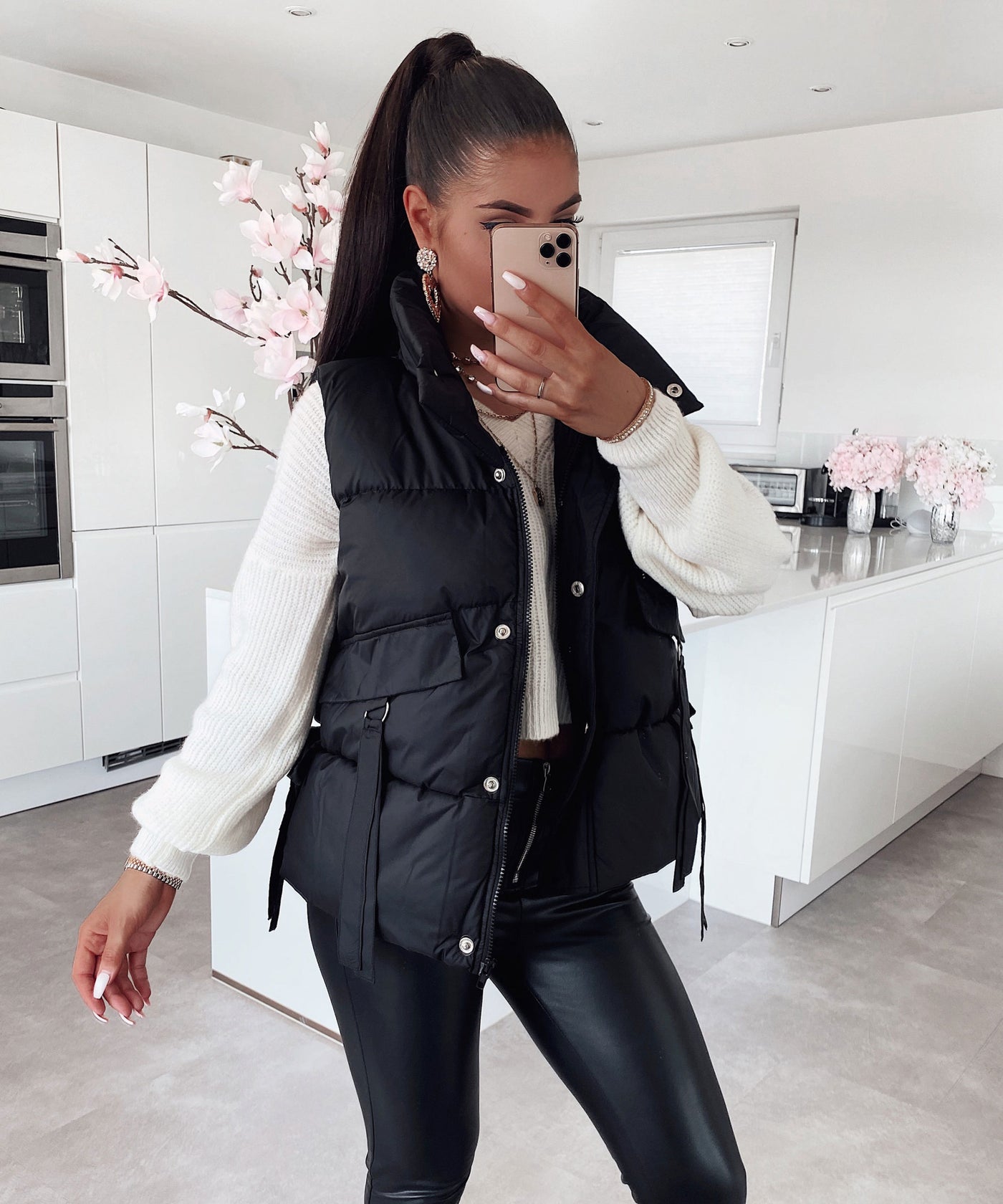 Weste Leslie Kurz Schwarz  Ladypolitan - Fashion Onlineshop für Damen   