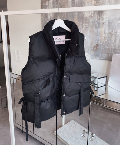 Weste Leslie Kurz Schwarz  Ladypolitan - Fashion Onlineshop für Damen   