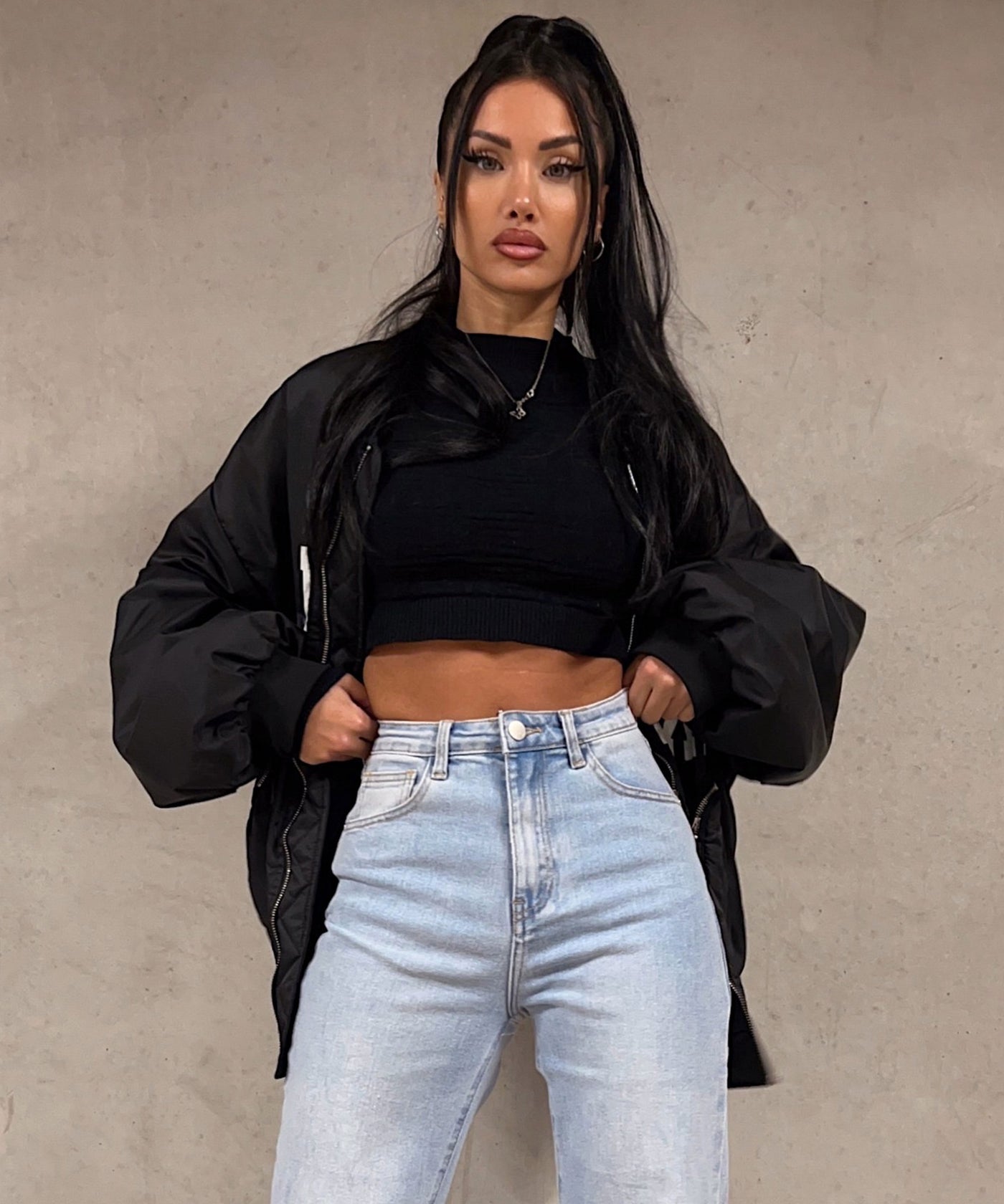 Wide Leg Jeans Felicia Hellblau  Ladypolitan ♡   