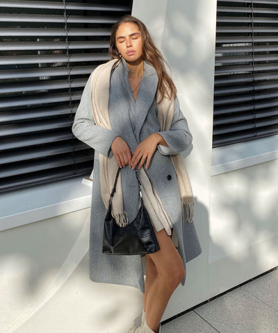 Mantel Juniper Grau  Ladypolitan - Fashion Onlineshop für Damen   